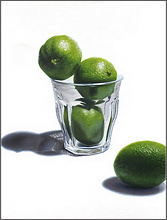 limes in glass