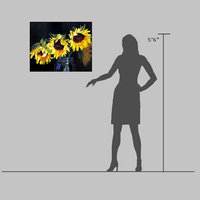 sunflowers in ball jar